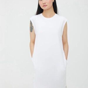 Kit and Ace White Sleeveless Dress with pockets